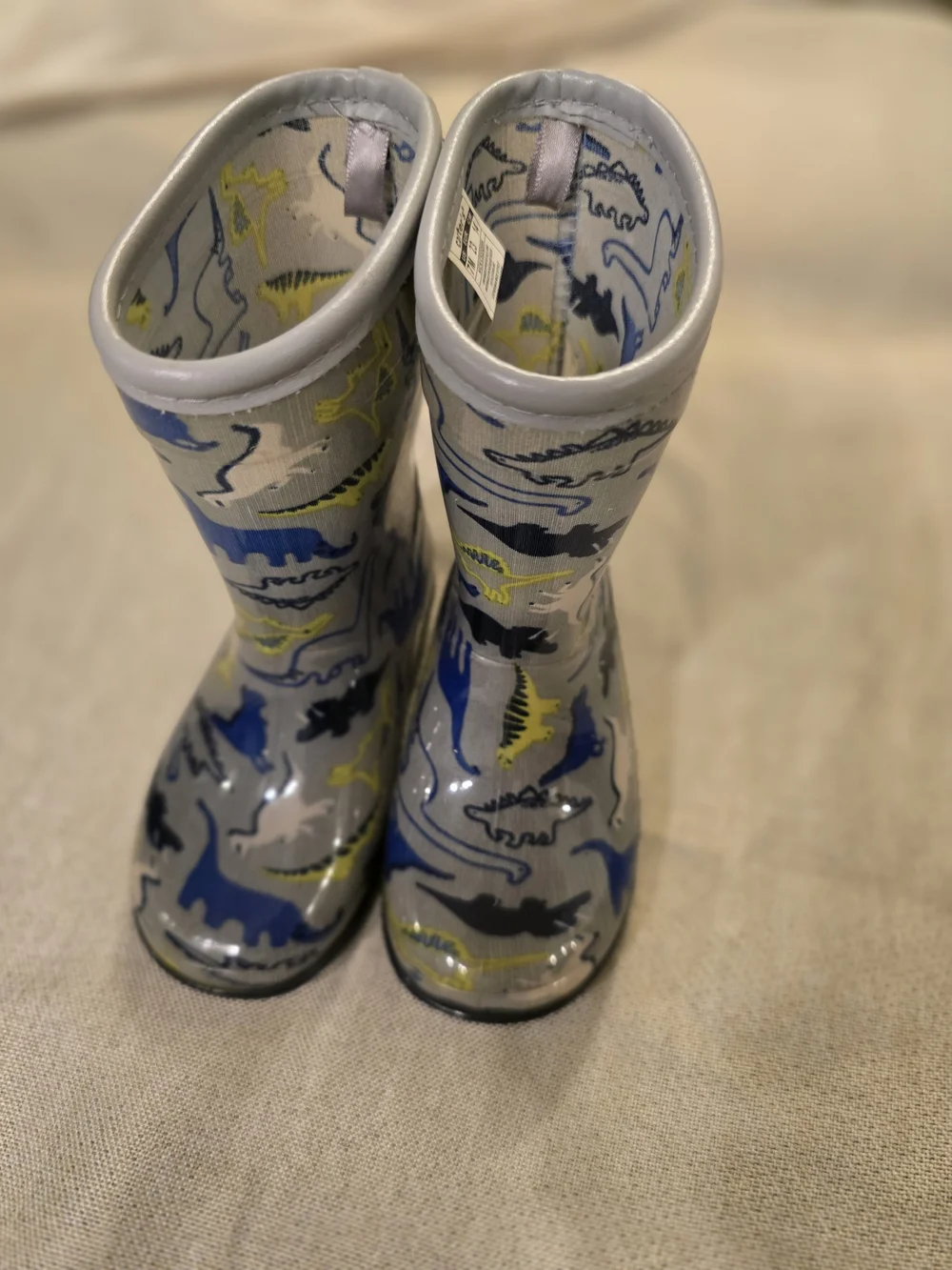 Carter's Dinosaur Rain Boots Toddler Gray Blue Size US 7M Waterproof